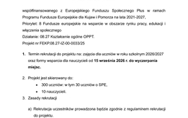 1. Informacja o rekrutacji
