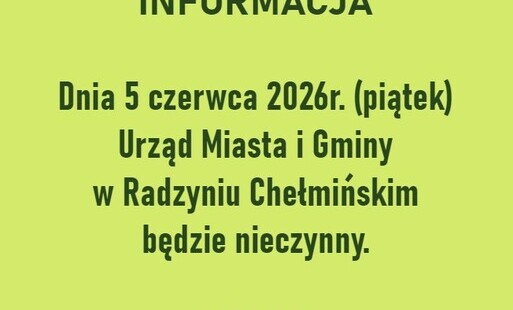 urząd nieczynny w piątek