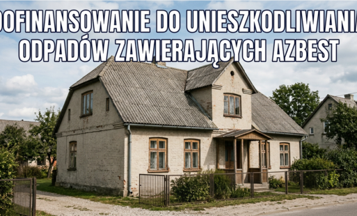 Budynek którego dach pokryty jest płytami azbestowymi